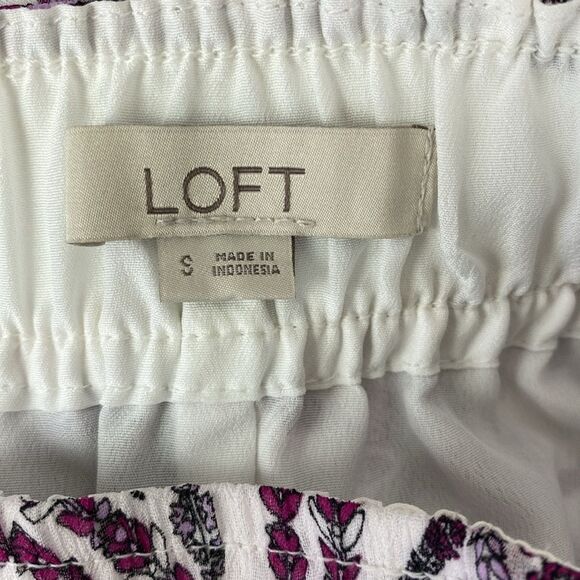 Ann Taylor Paisley Print White & Pink A Line Maxi Full Length Skirt S - Picture 5 of 7